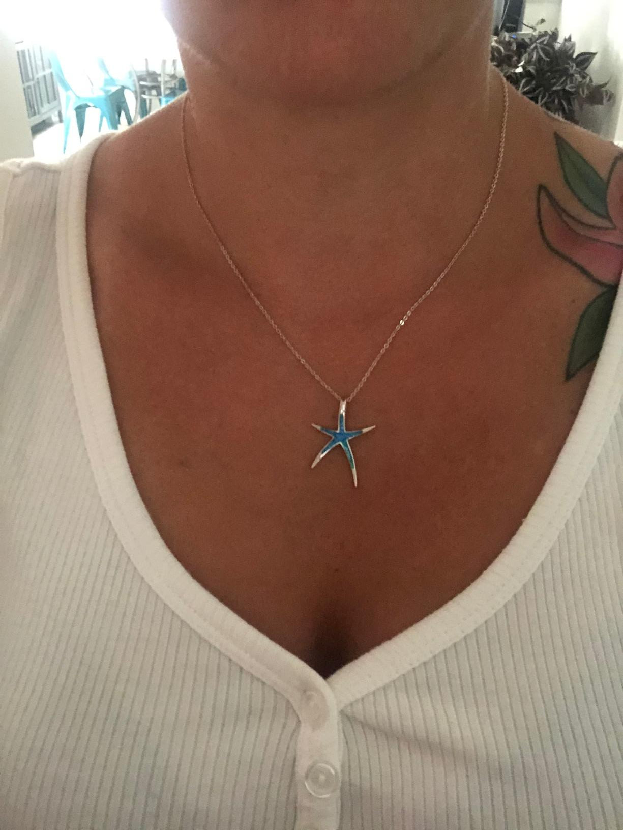 Aether Star - Deniz Yıldızı Opal Kolye